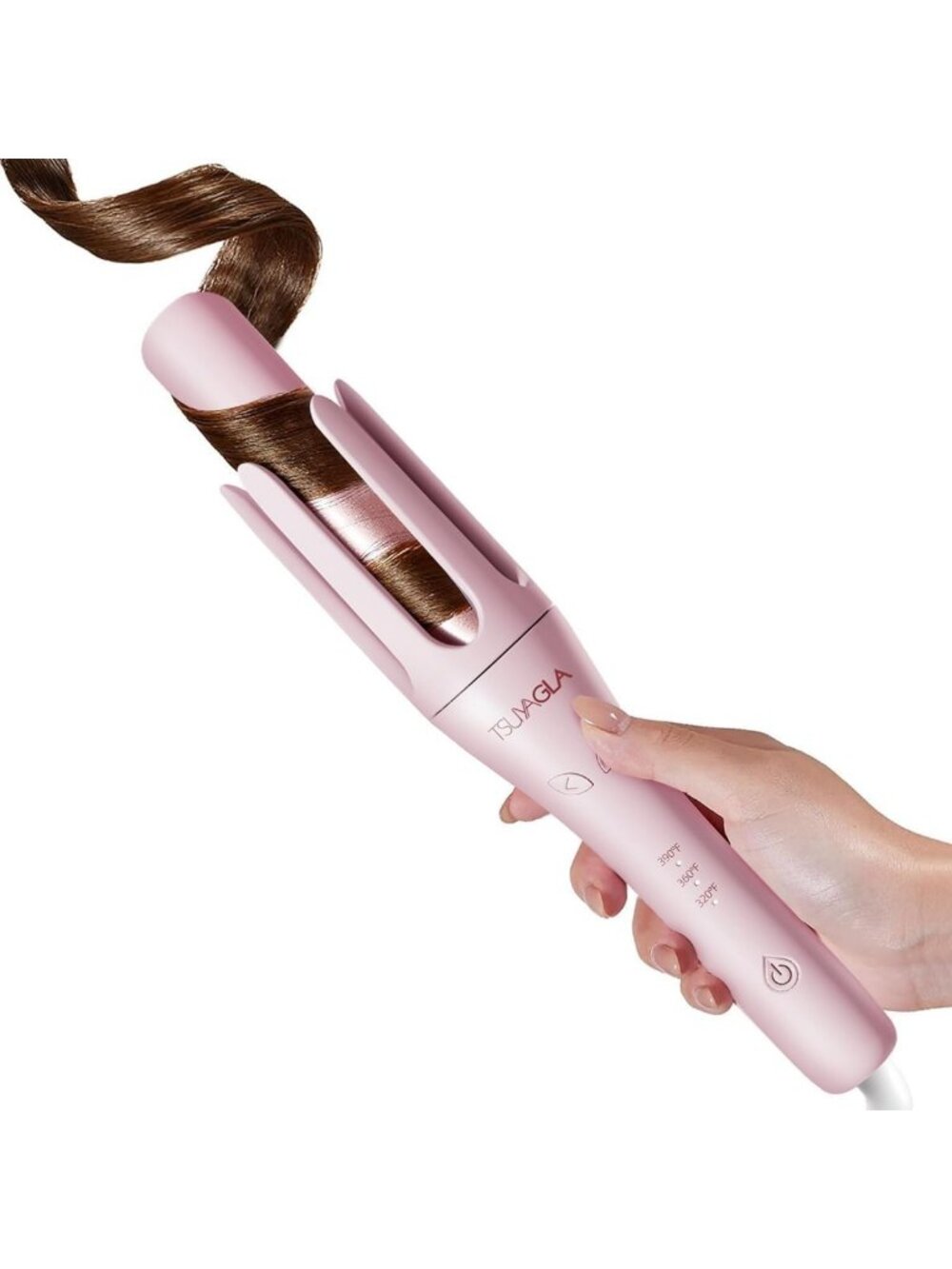 Automatic Curling Iron 1.25" - 2-Way Rotation Hair Curler for Effortless Curls